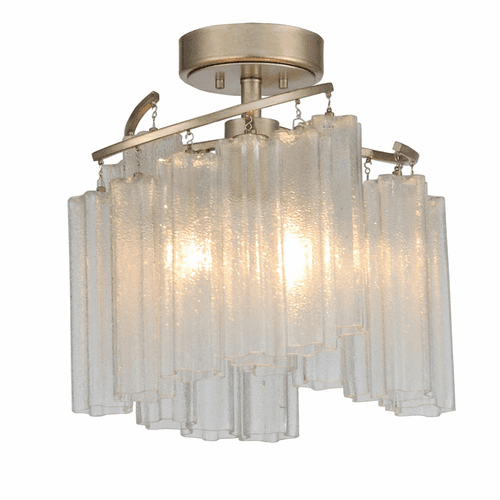 Maxim Victoria 3-LT Semi-Flush - Golden Silver - 39570WFLGS