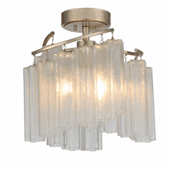 Maxim Victoria 3-LT Semi-Flush - Golden Silver - 39570WFLGS
