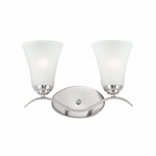 Maxim Vital 2-Light Bath Vanity - Satin Nickel - 12082FTSN