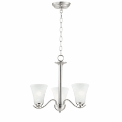 Maxim Vital 3-Light Chandelier - Satin Nickel - 12073FTSN Maxim Vital 3-Light Chandelier - Satin Nickel - 12073FTSN