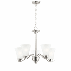 Maxim Vital 5-Light Chandelier - Satin Nickel - 12075FTSN Maxim Vital 5-Light Chandelier - Satin Nickel - 12075FTSN