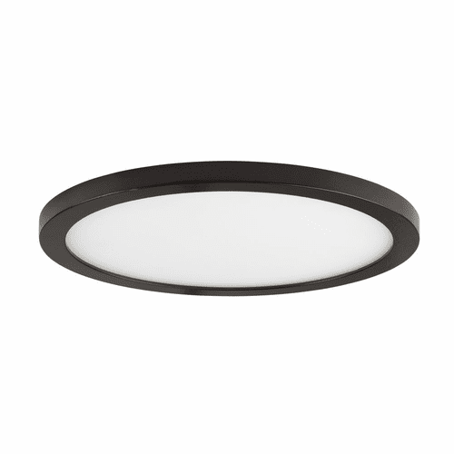 Maxim Wafer 15" 1-Light Round LED Surface Mount - Bronze - 58736WTBZ
