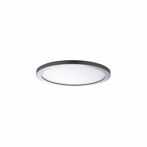 Maxim Wafer 5" 1-Light Round Outdoor LED Surface Mount - Satin Nickel - 58710WTSN