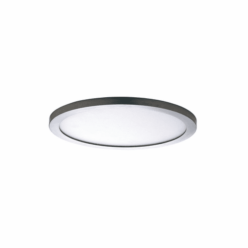 Maxim Wafer 7" 1-Light Round Outdoor LED Surface Mount - Satin Nickel - 58712WTSN