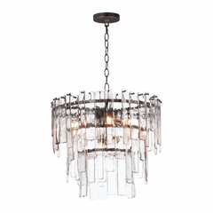 Maxim Warren 9-Light Pendant - Dark Bronze - 21835AGDBZ