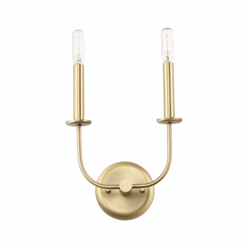 Maxim Wesley 2-Light Wall Sconce - Satin Brass - 10322SBR