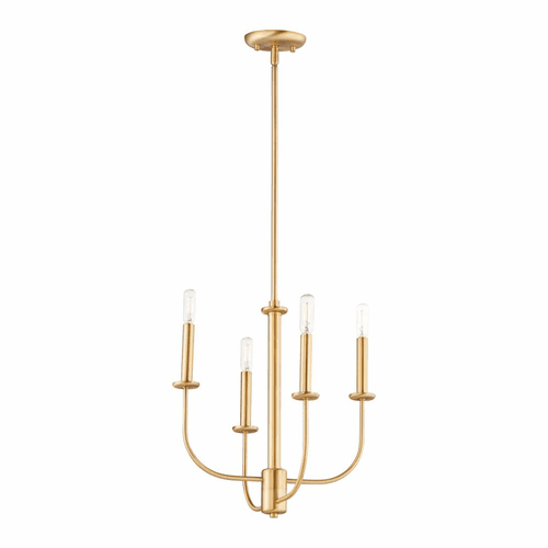 Maxim Wesley 4-Light Chandelier - Satin Brass - 10324SBR