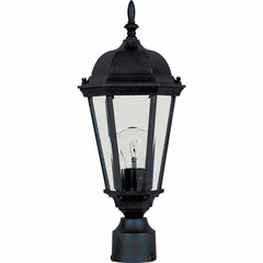 Maxim Westlake Cast 1-LT Outdoor Pole/Post Lantern - Black - 1001BK