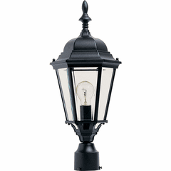 Maxim Westlake Cast 1-LT Outdoor Pole/Post Lantern - Black - 1005BK Maxim Westlake Cast 1-LT Outdoor Pole/Post Lantern - Black - 1005BK