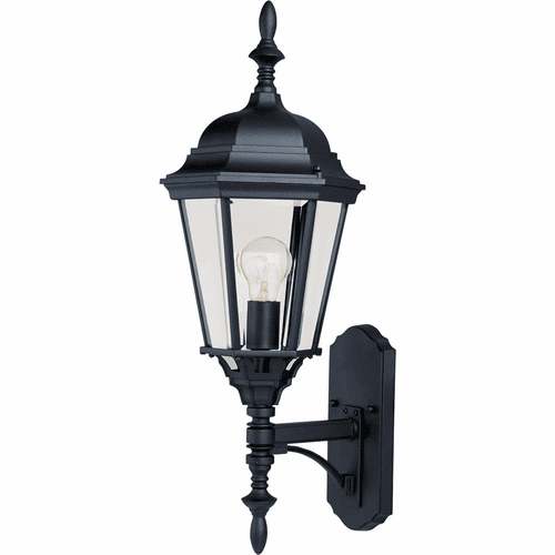 Maxim Westlake Cast 1-LT Outdoor Wall Lantern - Black - 1003BK
