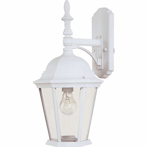 Maxim Westlake Cast 1-LT Outdoor Wall Lantern - White - 1004WT