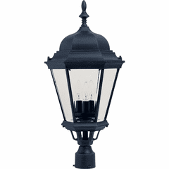 Maxim Westlake Cast 3-LT Outdoor Pole/Post Lantern - Black - 1007BK Maxim Westlake Cast 3-LT Outdoor Pole/Post Lantern - Black - 1007BK