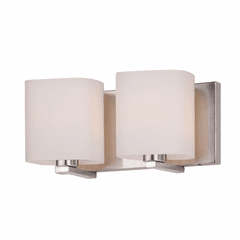 Maxim Wrap 2-LT Bath Vanity Light - Satin Nickel - 11252SWSN Maxim Wrap 2-LT Bath Vanity Light - Satin Nickel - 11252SWSN