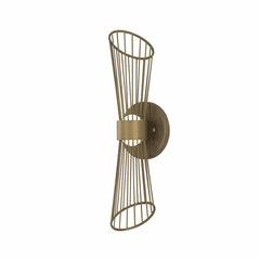 Maxim Zeta LED 2-LT Wall Sconce - Natural Aged Brass - 24171NAB
