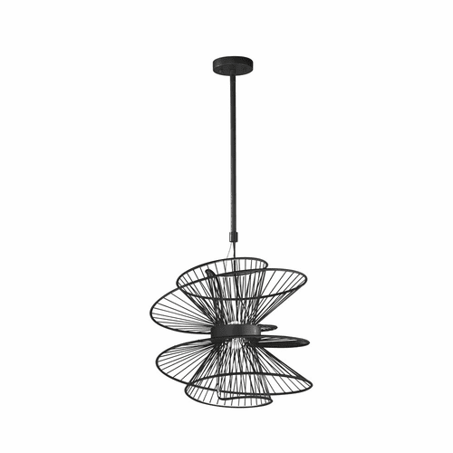 Maxim Zeta Medium LED 2-LT Pendant - Black - 24174BK