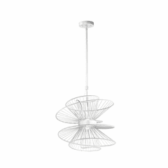 Maxim Zeta Medium LED 2-LT Pendant - Matte White - 24174MW