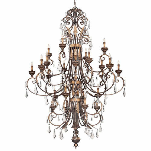Metropolitan 24-LT Chandelier - Windsor Rust Bronze - N6228-228