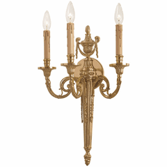 Metropolitan 3-LT Wall Sconce - French Gold - N9773