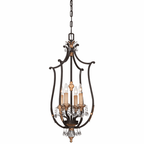 Metropolitan Bella Cristallo 4-LT Pendant - French Bronze - N6644-258B