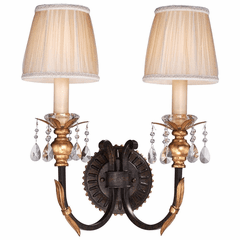 Metropolitan Bella Cristallo Wall Sconce - French Bronze Gold - N2690-258B Metropolitan Bella Cristallo Wall Sconce - French Bronze Gold - N2690-258B