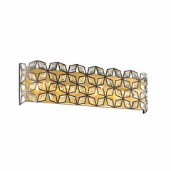 Metropolitan Brookcrest 4-LT Bath Vanity - Sand Coal W/ Gold Leaf - N7844-711