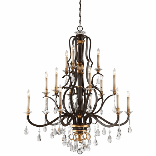 Metropolitan Chateau Nobles 15-LT Chandelier - Raven Bronze - N6458-652