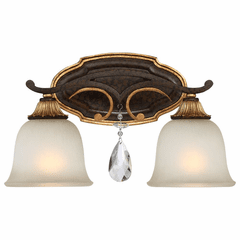Metropolitan Chateau Nobles 2-LT Bath Light - Raven Bronze - N1462-652