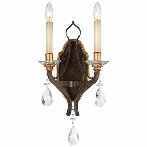 Metropolitan Chateau Nobles 2-LT Wall Sconce - Raven Bronze - N6452-652