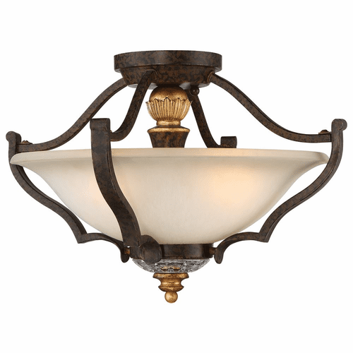 Metropolitan Chateau Nobles 3 LightSemi Flush - Raven Bronze - N6450-652