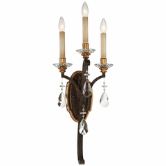 Metropolitan Chateau Nobles 3 Light Wall Sconce - Raven Bronze - N6453-652 Metropolitan Chateau Nobles 3 Light Wall Sconce - Raven Bronze - N6453-652