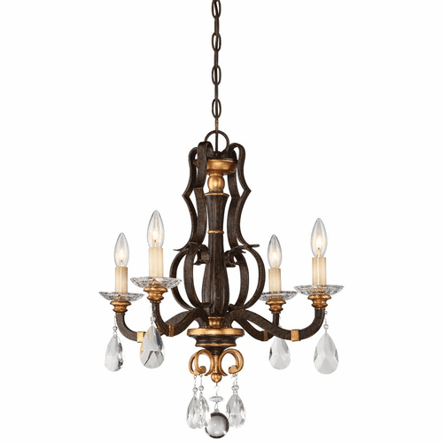 Metropolitan Chateau Nobles 4 LightMini Chandelier - Raven Bronze - N6454-652