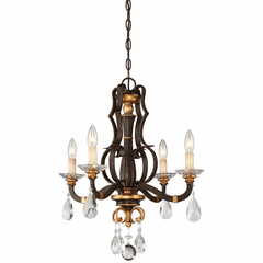 Metropolitan Chateau Nobles 4 Light Mini Chandelier - Raven Bronze - N6454-652 Metropolitan Chateau Nobles 4 Light Mini Chandelier - Raven Bronze - N6454-652