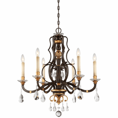 Metropolitan Chateau Nobles 6-LT Chandelier - Raven Bronze - N6456-652 Metropolitan Chateau Nobles 6-LT Chandelier - Raven Bronze - N6456-652