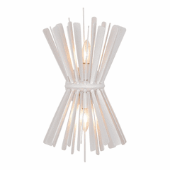 Metropolitan Confluence 2 Light Wall Sconce - Piastra White - N1902-792