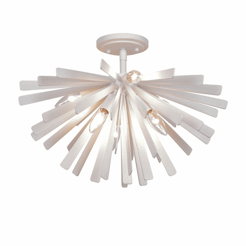 Metropolitan Confluence 6 Light Flush Mount - Piastra White - N1906-792