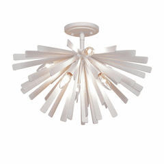 Metropolitan Confluence 6 Light Flush Mount - Piastra White - N1906-792