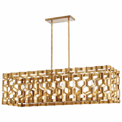 Metropolitan Coronade 10-LT Island Light - Pandora Gold Leaf - N6778-293