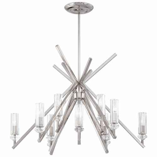 Metropolitan Fusano 12-LT Chandelier - Polished Nickel - N6831-613