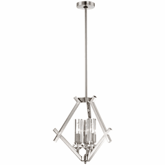 Metropolitan Fusano 3-LT Mini Chandelier - Polished Nickel - N6832-613 Metropolitan Fusano 3-LT Mini Chandelier - Polished Nickel - N6832-613