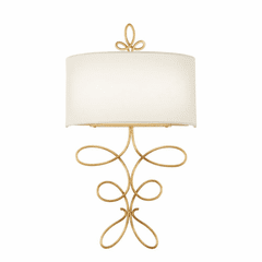 Metropolitan Gianella 2-LT LED Wall Sconce - Ardent Gold Leaf - N7910-696-L Metropolitan Gianella 2-LT LED Wall Sconce - Ardent Gold Leaf - N7910-696-L