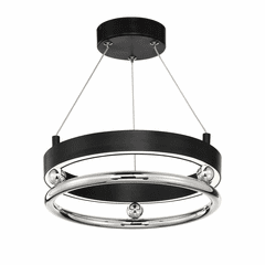 Metropolitan Grande Illusion 13.25" LED Pendant - Coal w/Nickel - N7991-572-L Metropolitan Grande Illusion 13.25" LED Pendant - Coal w/Nickel - N7991-572-L