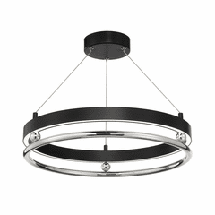 Metropolitan Grande Illusion 21.25" LED Pendant - Coal w/Nickel - N7992-572-L