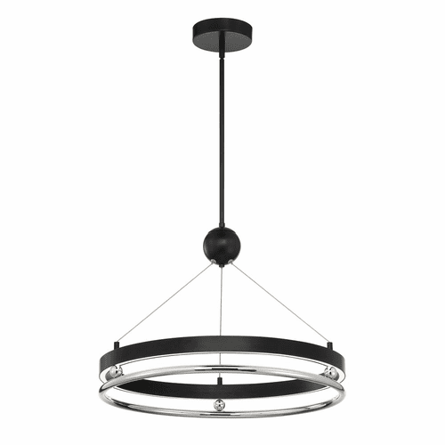 Metropolitan Grande Illusion LED Pendant - Coal w/Nickel - N7993-572-L