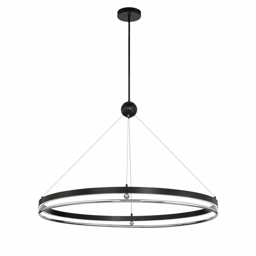 Metropolitan Grande Illusion LED Pendant - Coal w/Nickel - N7995-572-L