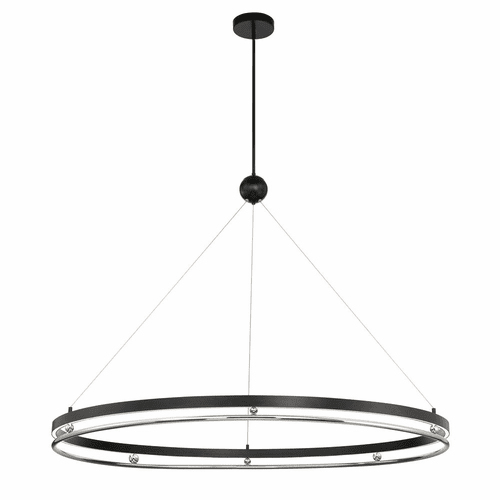 Metropolitan Grande Illusion LED Pendant - Coal w/Nickel - N7996-572-L