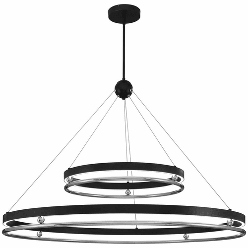 Metropolitan Grande Illusion LED Pendant - Coal w/Nickel - N7997-572-L