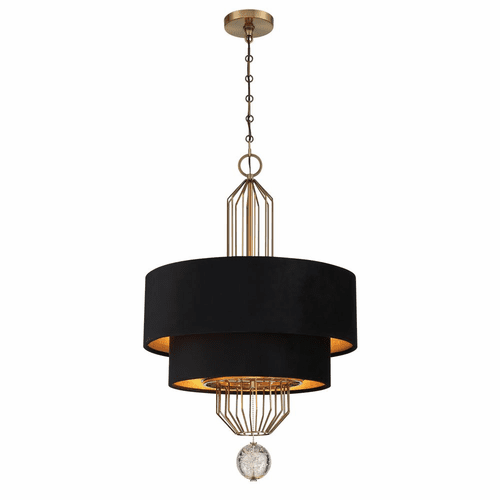 Metropolitan Grandeur 8 Light Pendant - Aged Antique Brass - N7338-790