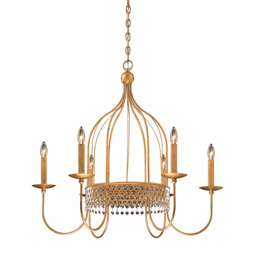 Metropolitan Kingsmont 6-LT Pendant - Glitz Gold Leaf - N7652-705