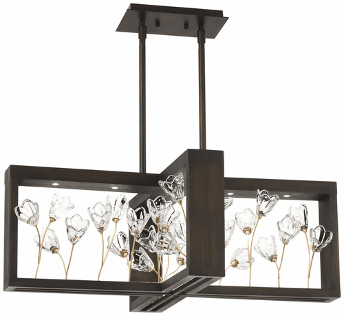 Metropolitan Maison Des Fleurs LED Chandelier - Regal Bronze W/Gold - N7965-730-L