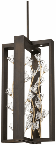 Metropolitan Maison Des Fleurs LED Pendant - Regal Bronze W/Gold - N7967-730-L